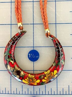 Cloisonee pendant necklace